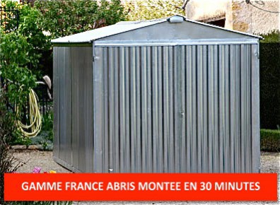 Abris garages en métal galvanisé avec montage facile express en 30 minutes